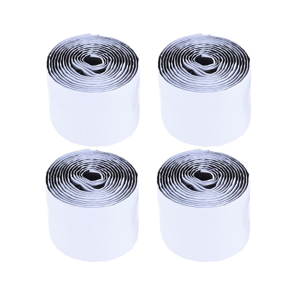 Pedalboard Mounting Tape, Strong Adhesive Hook and Loop Fastener for Guitar Pedals, 2M X 5CM, Black (4-Pack)