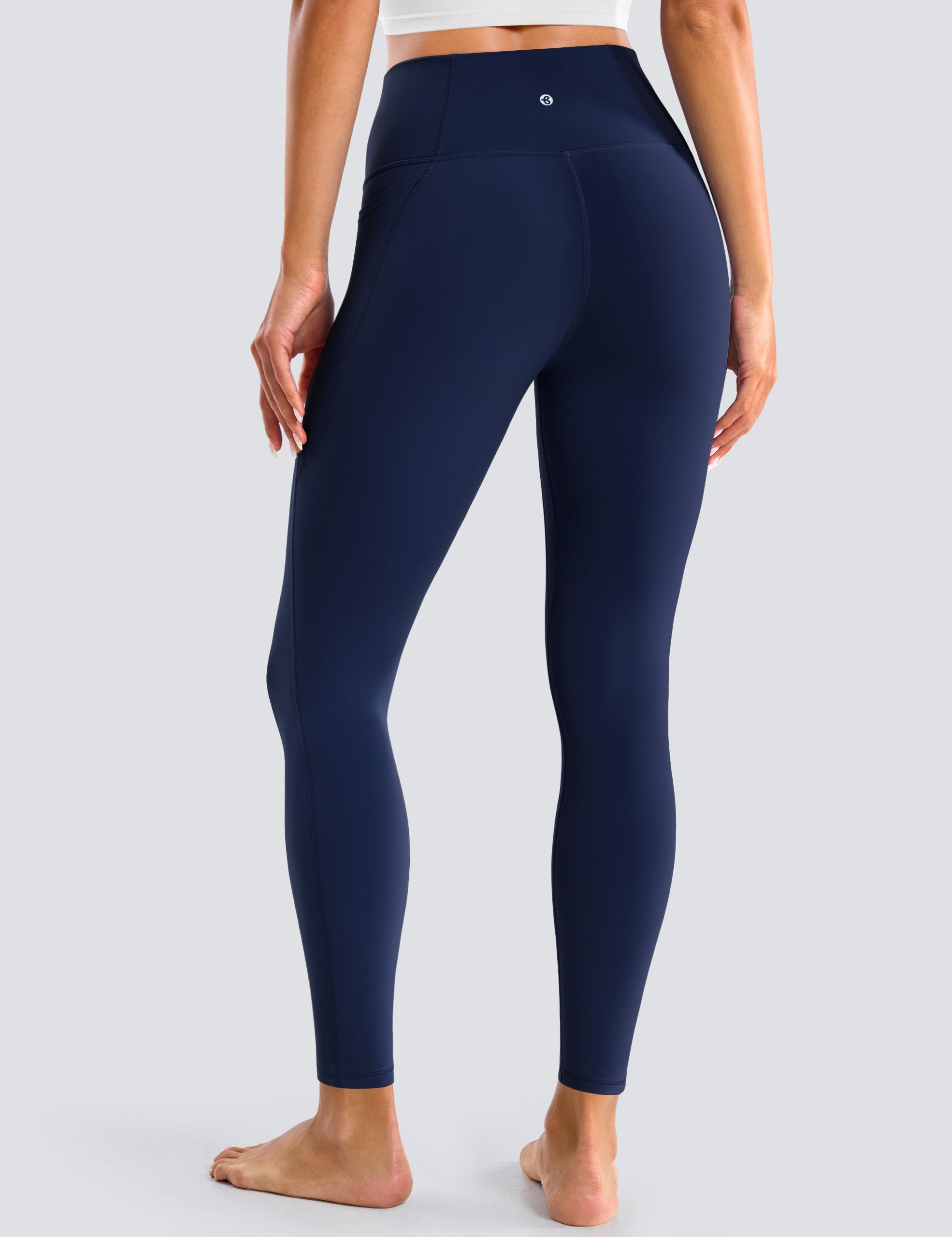 BAYDI Clouduxi, leggings sportivi da donna, a vita alta, con tasche, opachi e morbidi, 7/8, per yoga, palestra, tutti i giorni