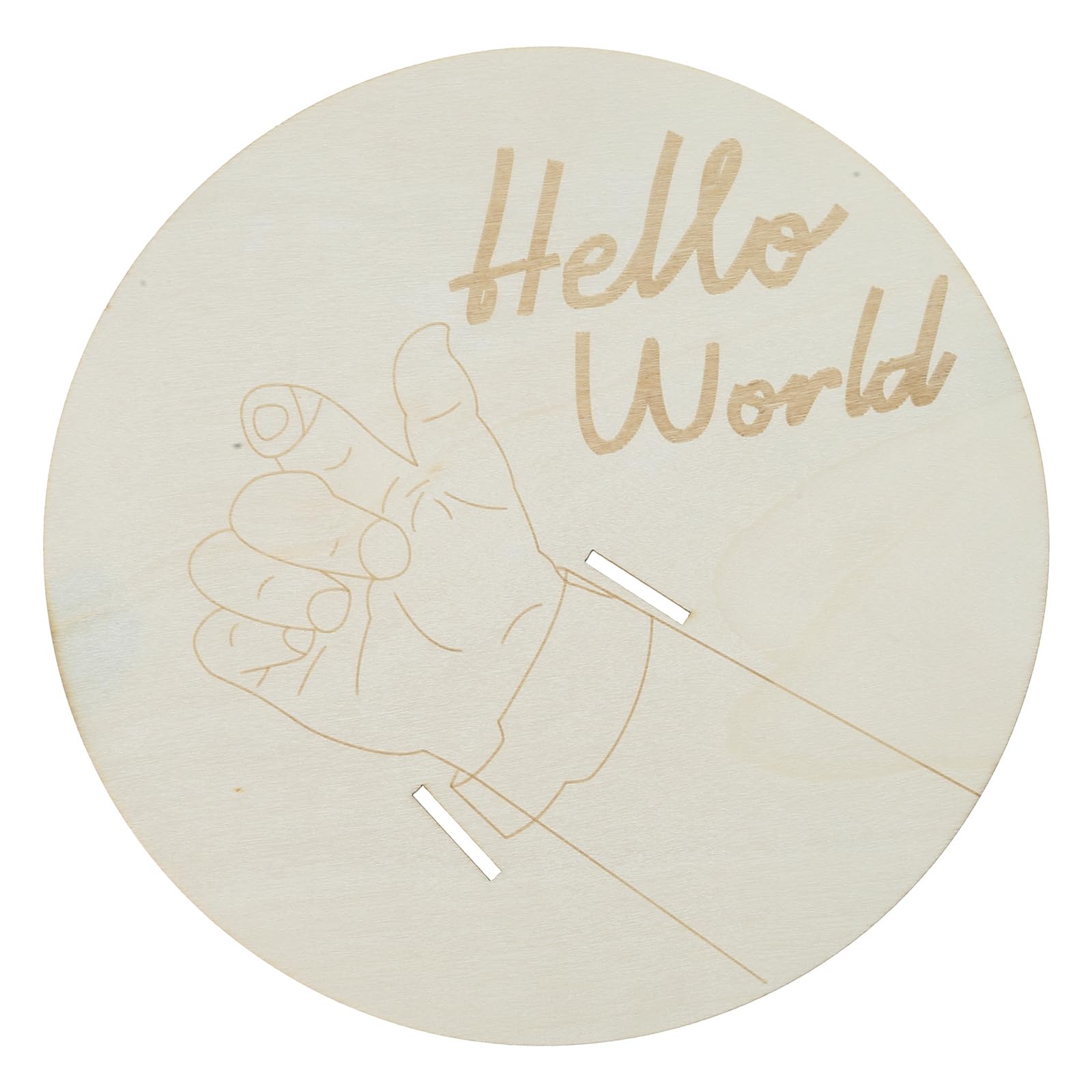 ordinarYone Adjustable Birth Display Holder Customizable Name and Date Engraving for Newborn Keepsakes Band Display