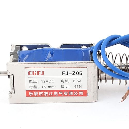 Miniatura 3 de Imán solenoide electroimán DC de tipo push pull (empuje, jale) Uxcell, 15 mm 45 N DC 12V 2,5A