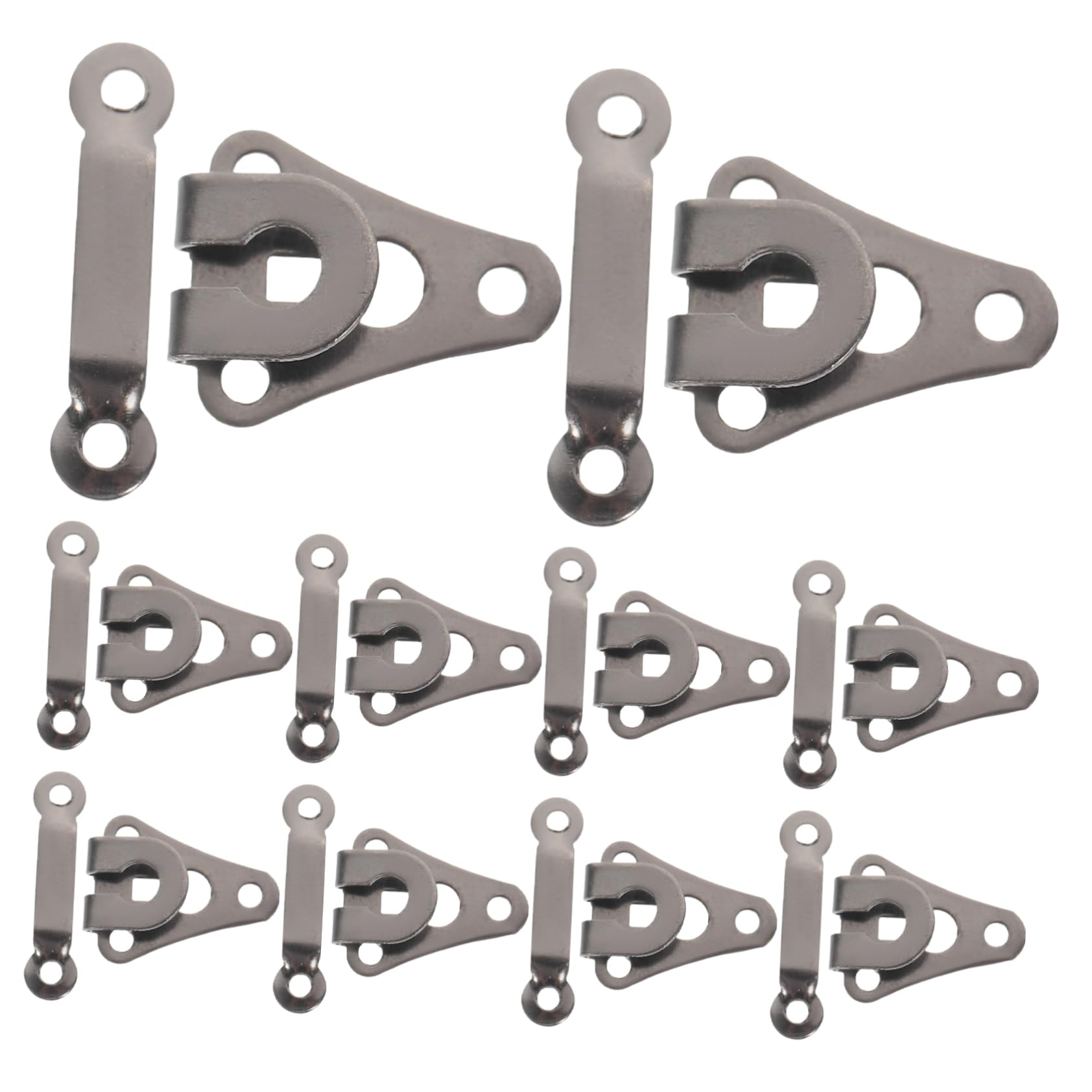 HOODANCOS 10Sets Pant Hooks for Sewing Vintage Clothing Clips and Snap Hooks for Craft for Trousers Skirts and Upholstery Repair Resistant Design
