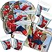 Produktbild 52-teiliges Party-Set Spiderman Web Warriors - Teller Becher Servietten für 16 Kinder