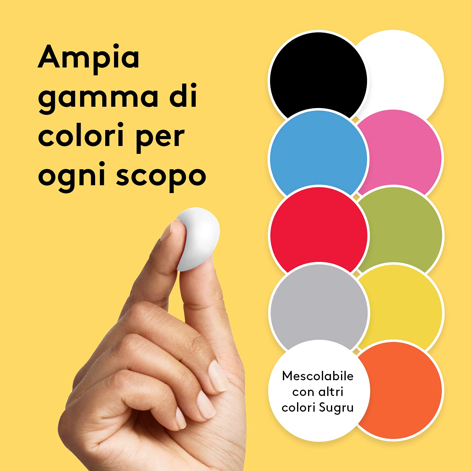 Sugru Colla modellabile di tesa, adesivo forte per tutti gli usi, confezione da 3 (3 x 3.5 g) in nero, bianco e grigio