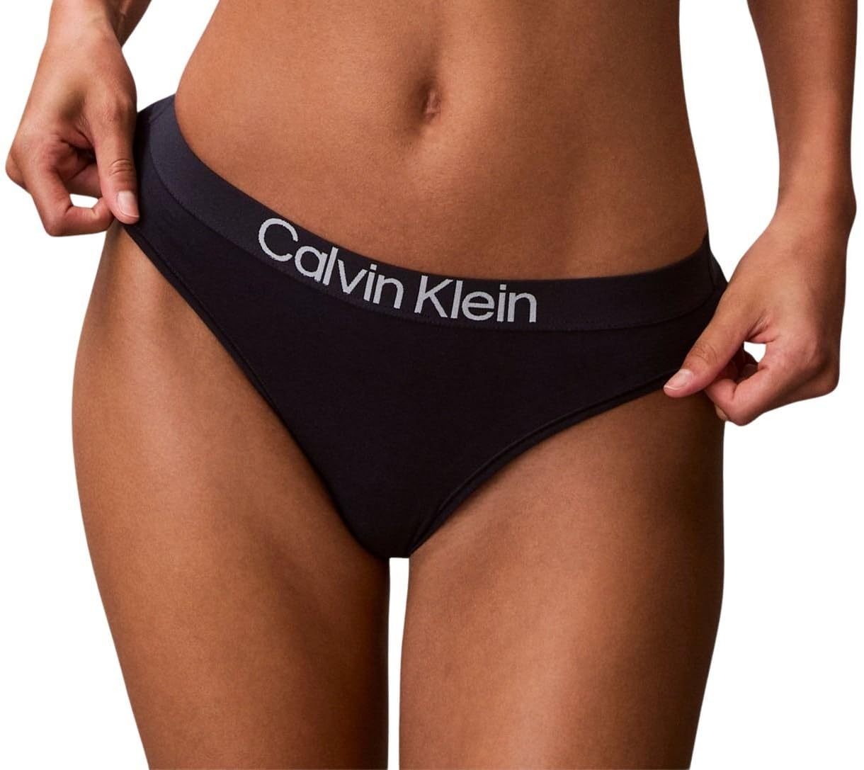Calvin Klein Women THONG BLUE (Shoreline) L
