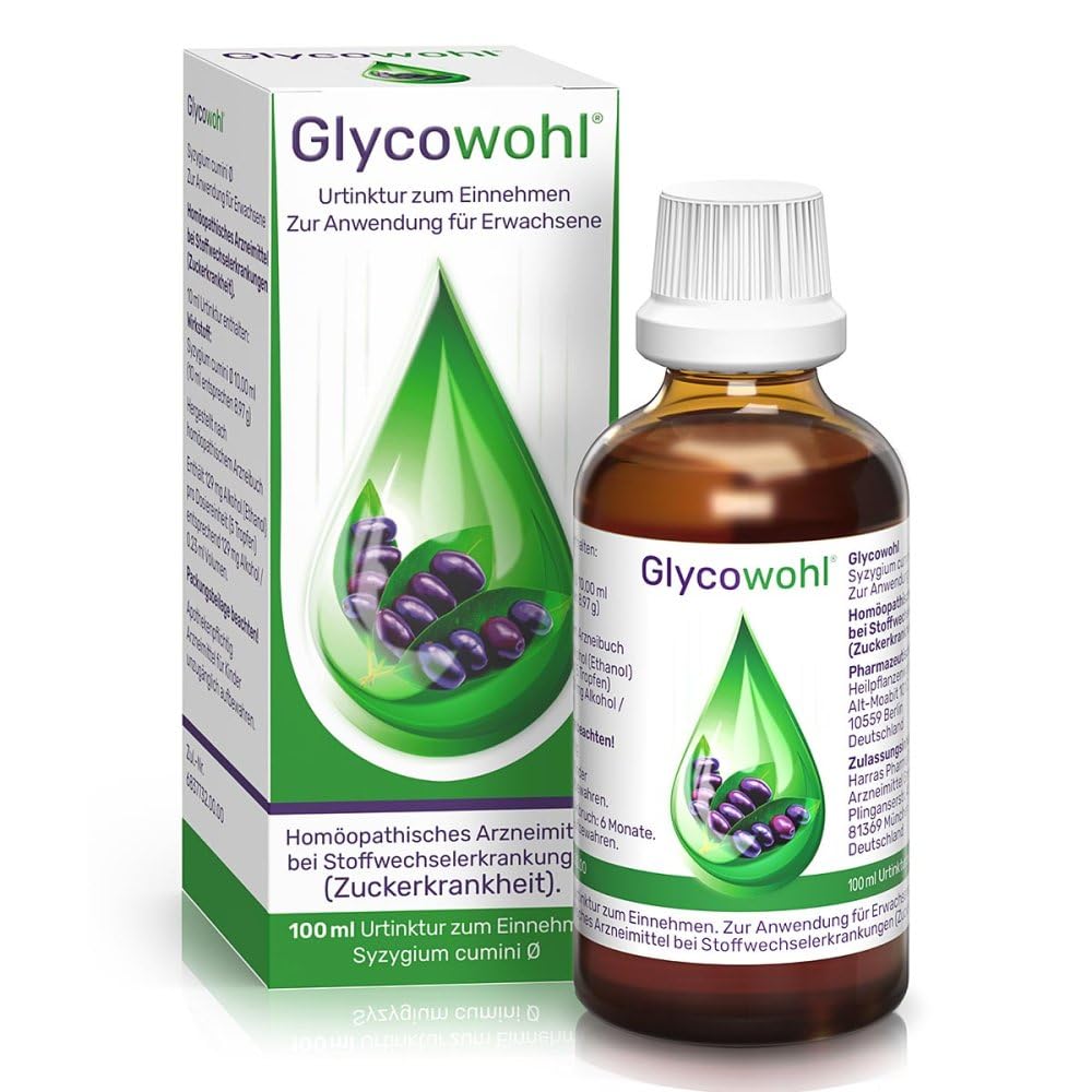 Glycowohl Pflanzliche Tropfen bei Diabetes (100 ml) – Homöopathische Ur-Tinktur