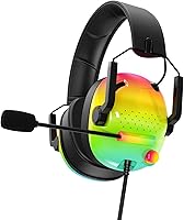 Vista 8 de SENZER SG500 Surround Sound Pro Auriculares Gaming con Micrófono de Cancelación de Ruido - Acolchado de Espuma Viscoelástica Suave - Auriculares