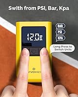 Vista 7 de Bomba de Aire para Pelotas Deportivas, Bomba de Baloncesto Eléctrica Portátil con Inflado Ultra Rápido, con Pantalla LED Digital, Bomba de Aire