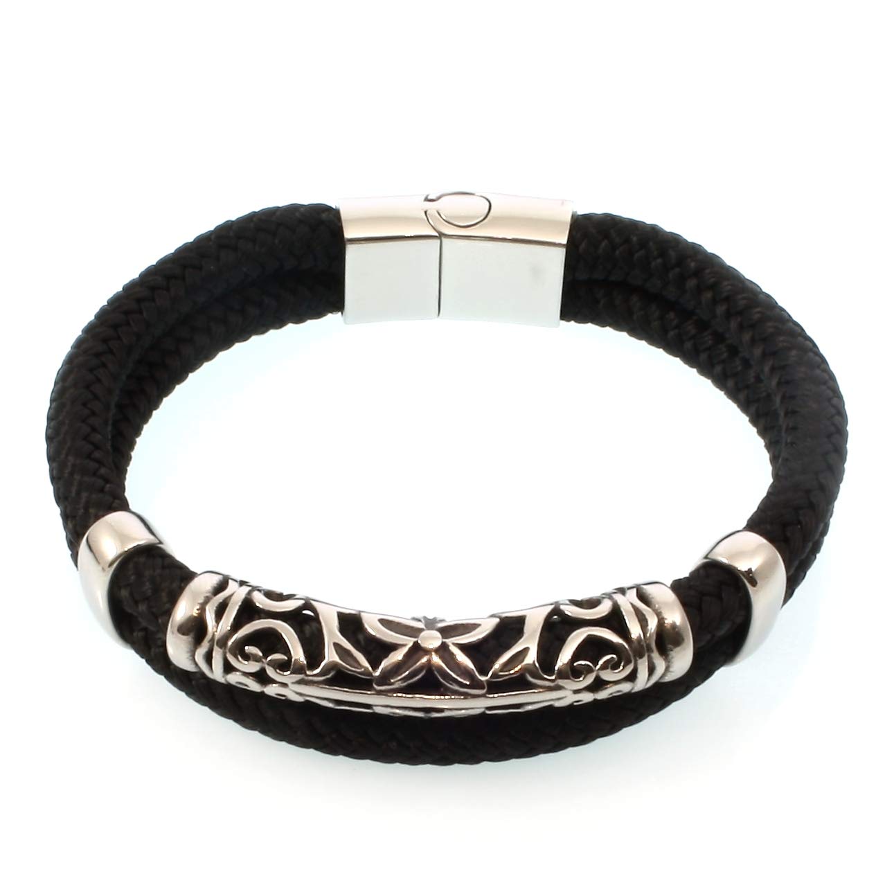 Segeltau-Armband XO ST Schwarz Männer Herren
