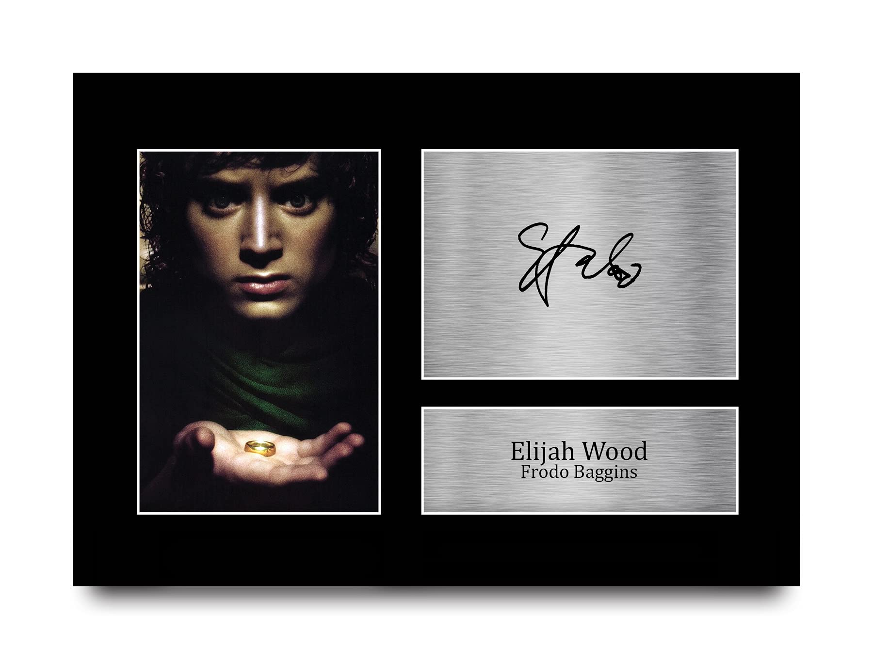 HWC Trading A4 Elijah Wood Lord of the Rings Gifts Printed Signed Signature Picture For Movie Memorabilia Fans