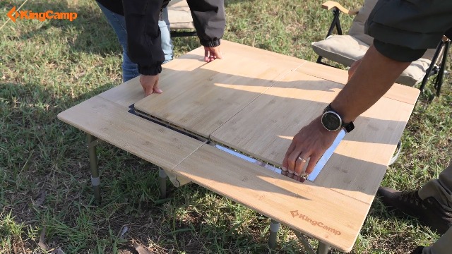 Amazon.co.jp: KingCamp アウトドア テーブル 折りたたみ 囲炉裏