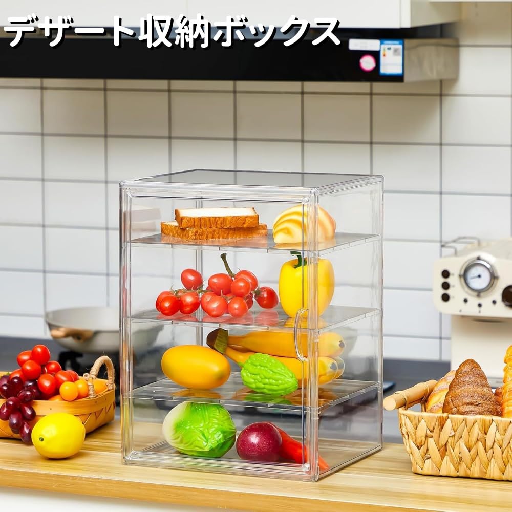 Amazon.co.jp: ブレッドケース パン ディスプレイボックス 大