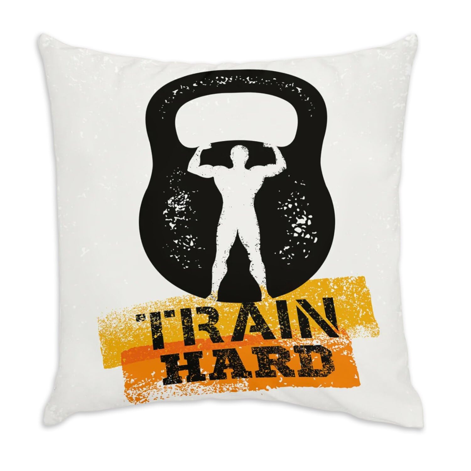 Coussin velours blanc musculation pour décorer votre salon fitness
