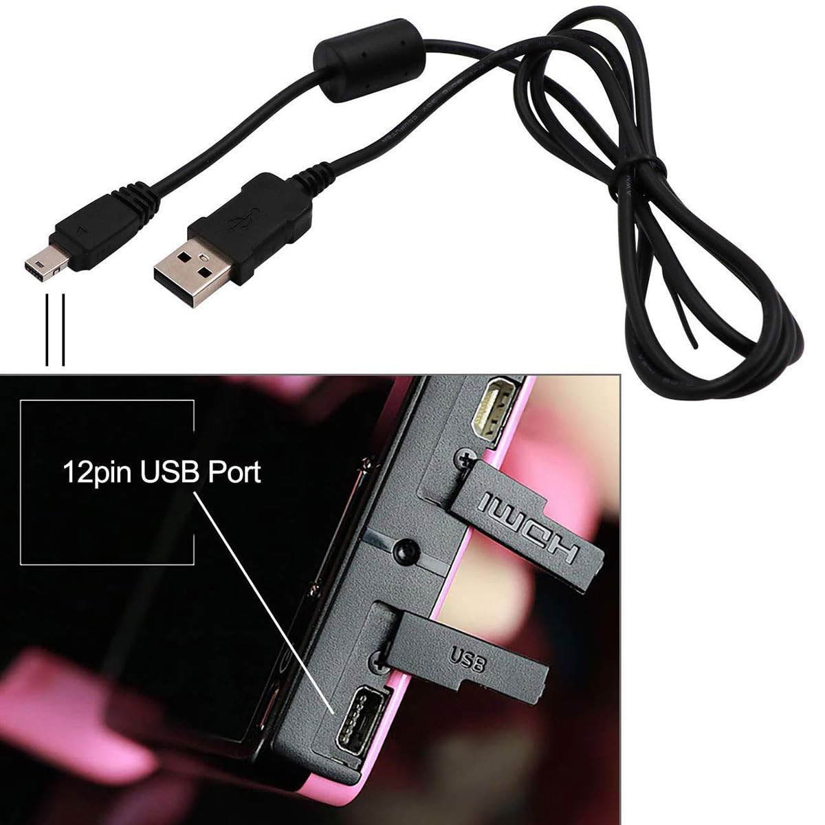 Amazon | USB接続ケーブル 充電ケーブル 1.0m 交換用 USBカメラ