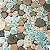 Pebble Porcelain Tile Fambe Turquoise Green Beige Shower Floor Pool Alley Tiles Mosaic TSTGPT005 (5 Square Feet)
