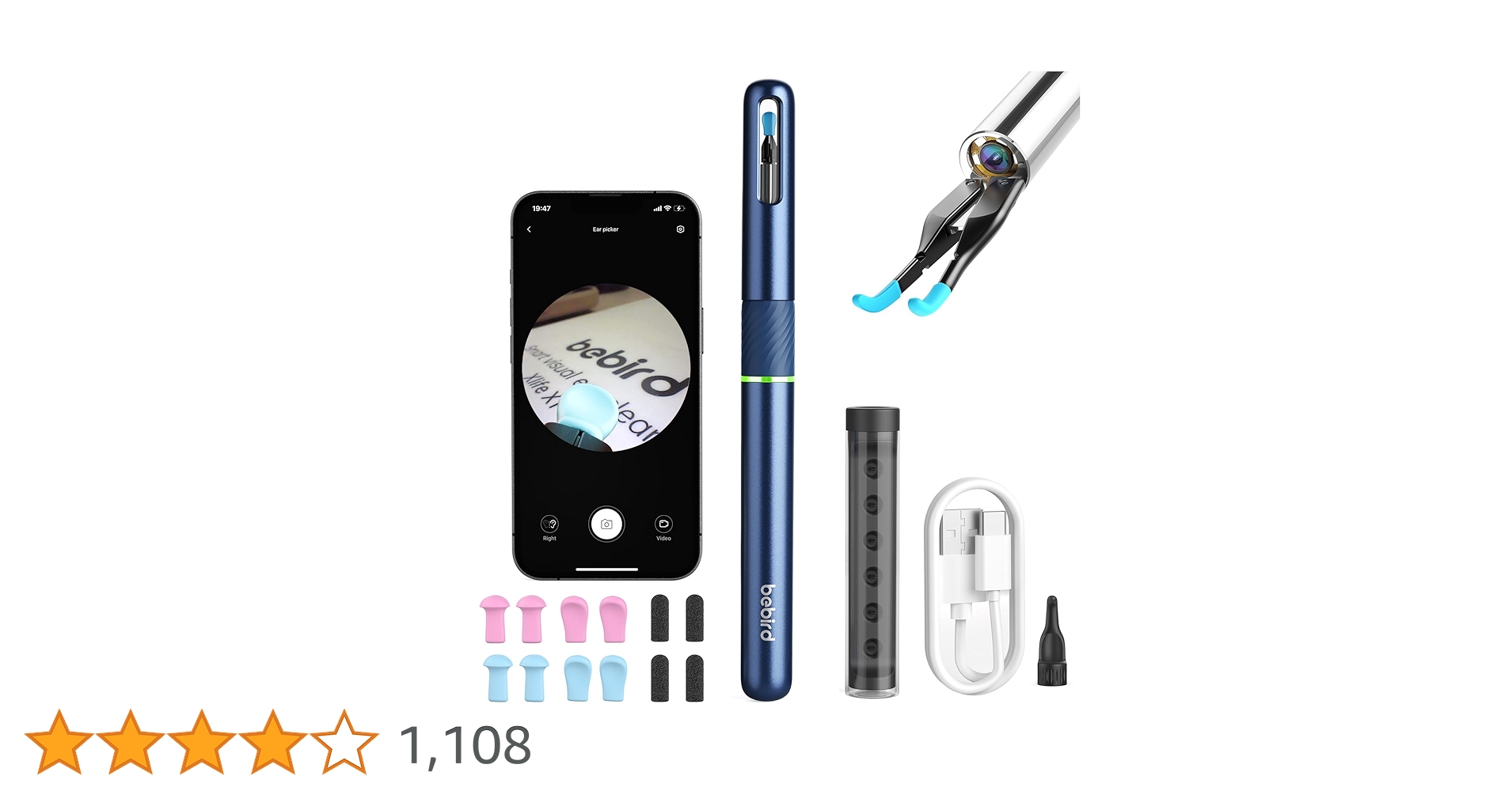 bebird  30S 耳掃除デバイス Amazon.co.jp: BEBIRD 耳かき カメラ付き : ドラッグストア