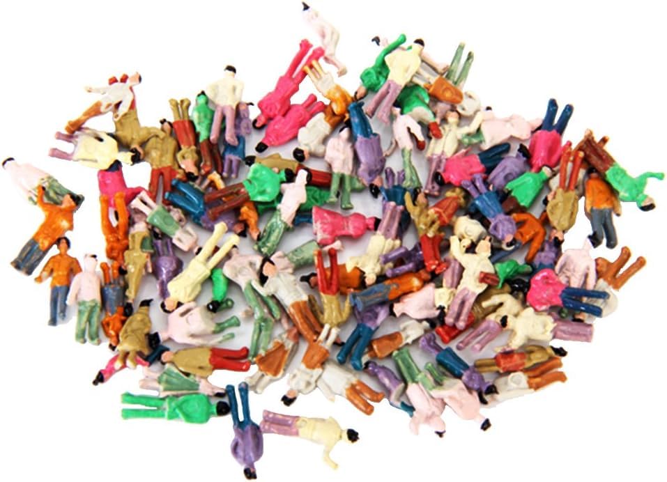 情景コレクション 人形 人物 人々 人間 人間フィギュア 塗装人 鉄道模型・ジオラマ・建築模型・電車模型 8-11mm 1:150 スケール 約100体セット