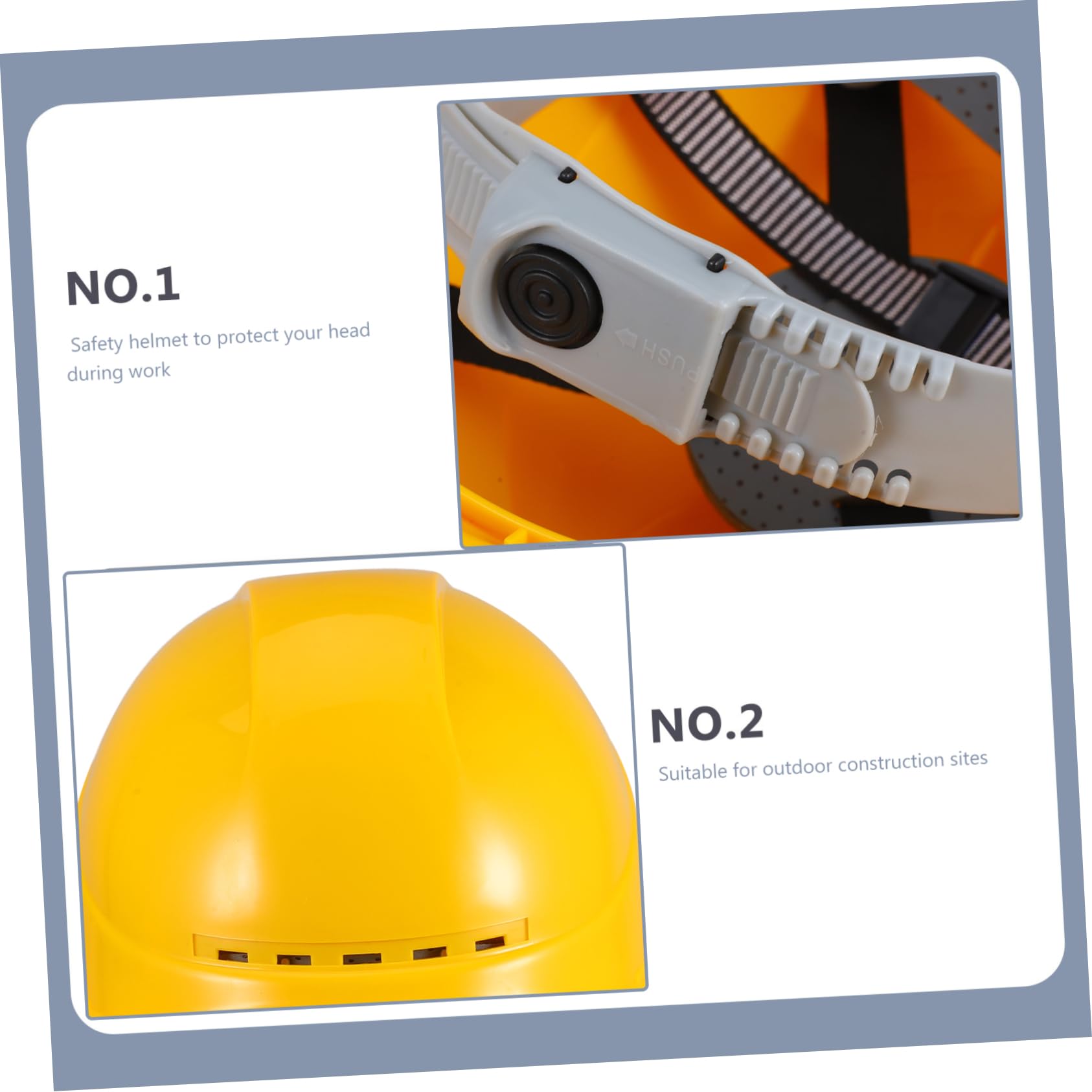 DOITOOL Casco De Seguridad Ventilado para Construcción Al Aire Protección Resistente y Cómoda Casco Homologado para Trabajos Eléctricos Obra Diseño Ergonómico y Material Duradero