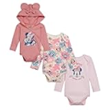 Classics Mickey Mouse Winnie the Pooh Minnie Baby 3 Pack Bodysuits Newborn to Infant Sizes (Newborn - 24 Months)