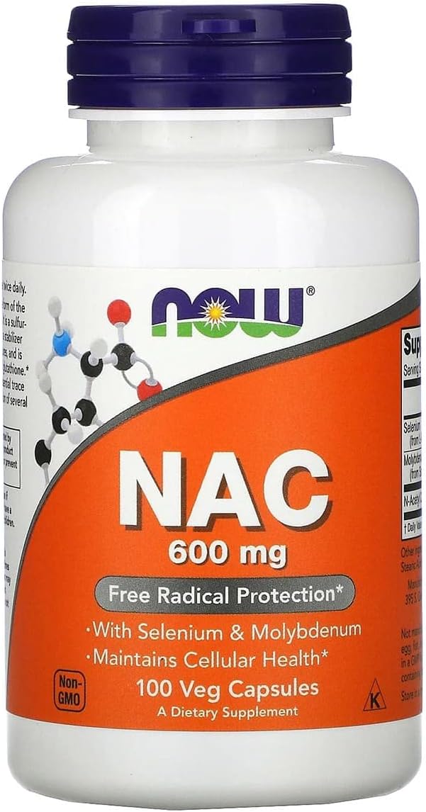 Now Foods, Nac 600 mg, 100 cápsulas