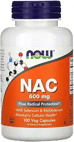 Now Foods, Nac 600 mg, 100 cápsulas