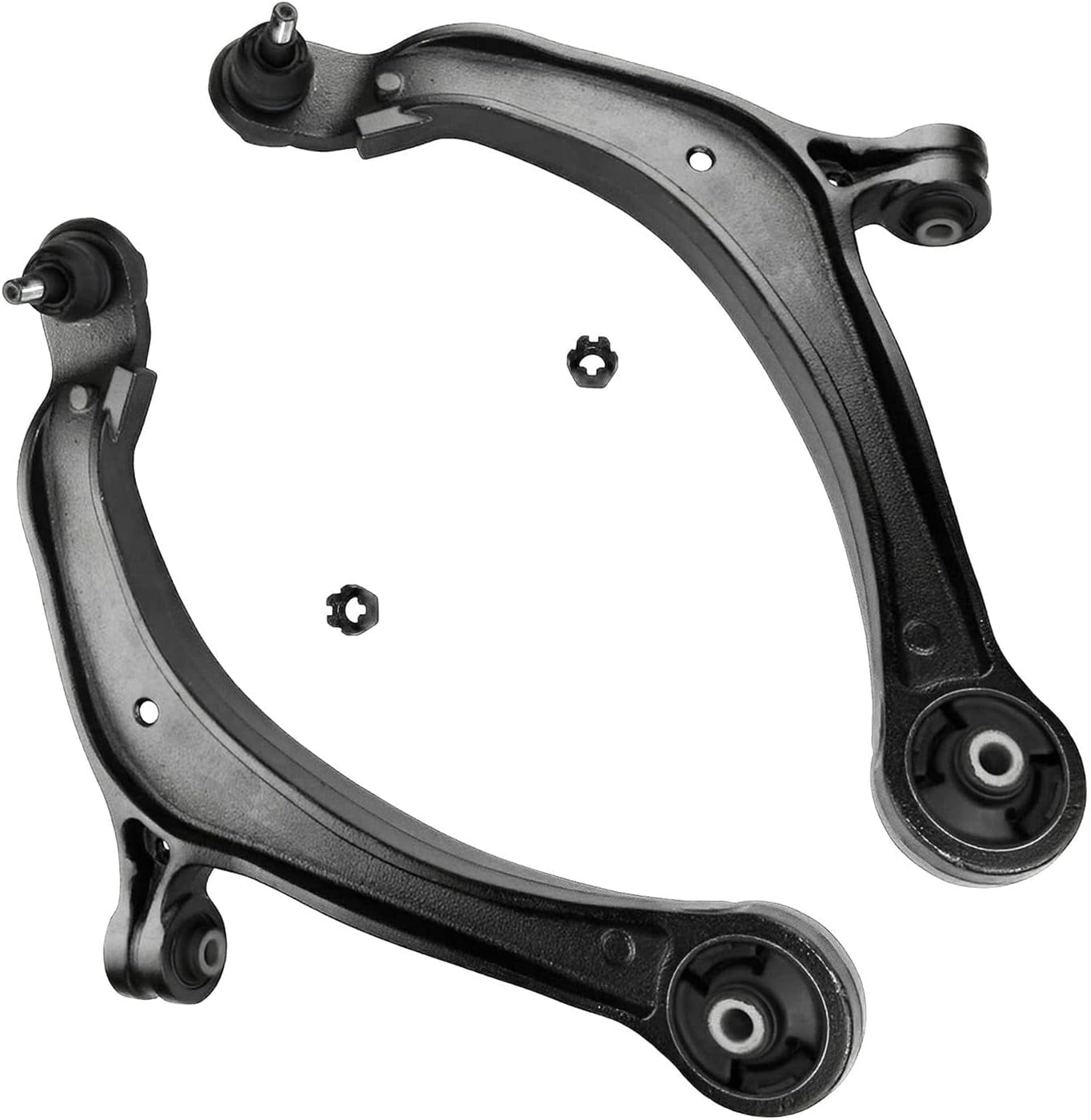 Detroit Axle - Front Lower Control Arms w/Ball Joints + Outer Tie Rods Replacement for 2011-2017 Honda Odyssey - 4pc Set