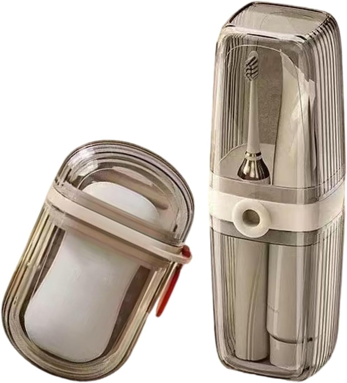 Makeup Brush Holder Leakproof Travel Kits Toothbrush Holder and Soap Container Bathroom Hygienes Essential Accessories Organizer