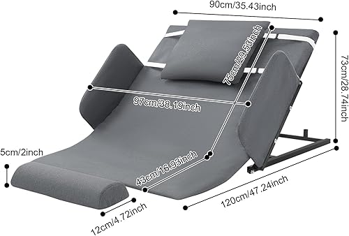 Miniatura 2 de Respaldo elevador eléctrico, elevador de respaldo con control remoto para cama, capacidad de 220 libras, colchón de cuña ajustable de 10-80 con