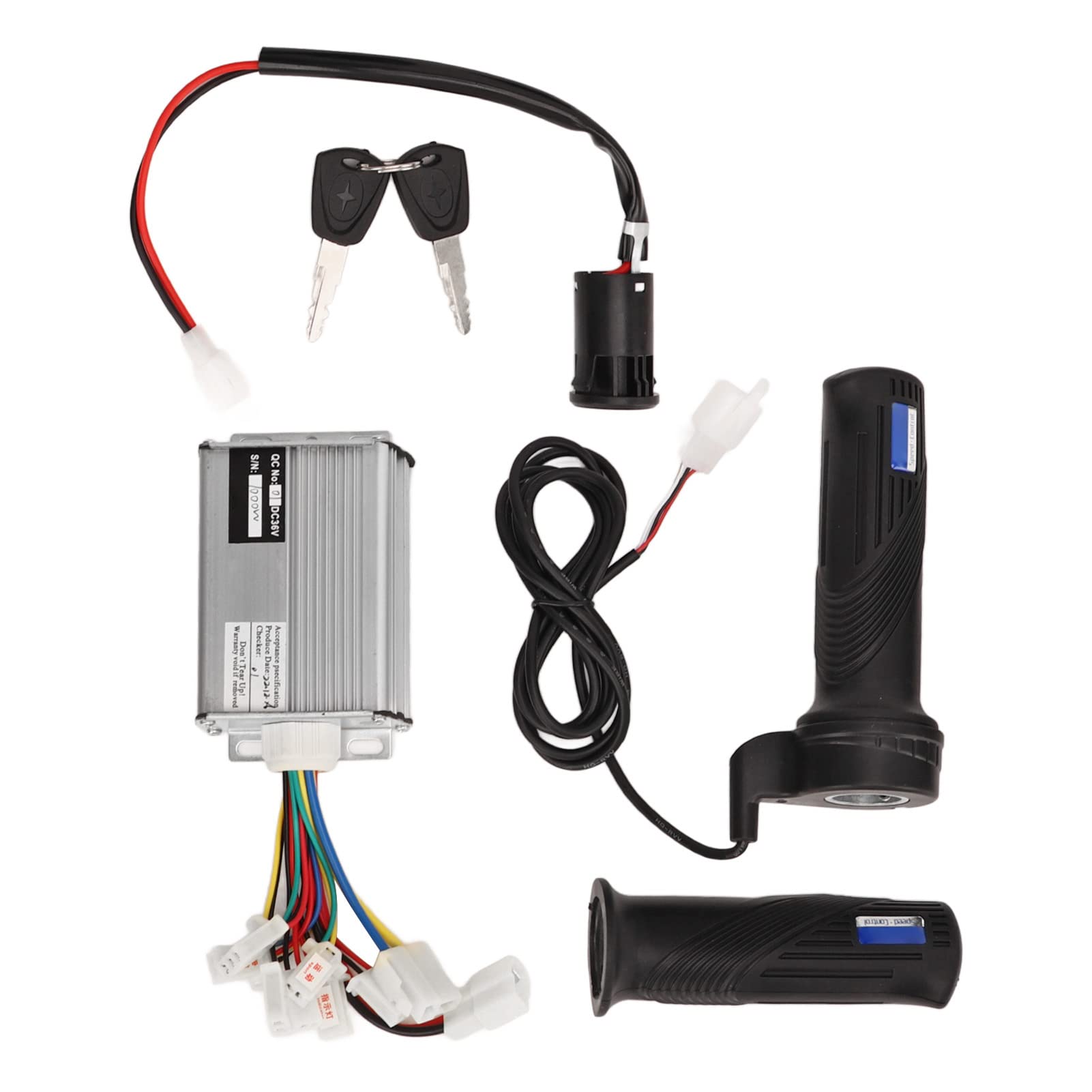 36 V 1000W gebürsteten Motor Controller GRAP Grip Set Electric Scooter Controller Set Motor Control -Einheit mit elektrischem Stromverriegelungsschloss für Fahrradmodifikation
