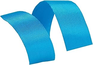 Correa de cincha, correa de cincha de nailon, correas de cincha de nailon de 38 mm for bolsos, cinta de cincha de tapicería for manualidades, eslingas, mochilas, flejes, arneses, collares (color: azul