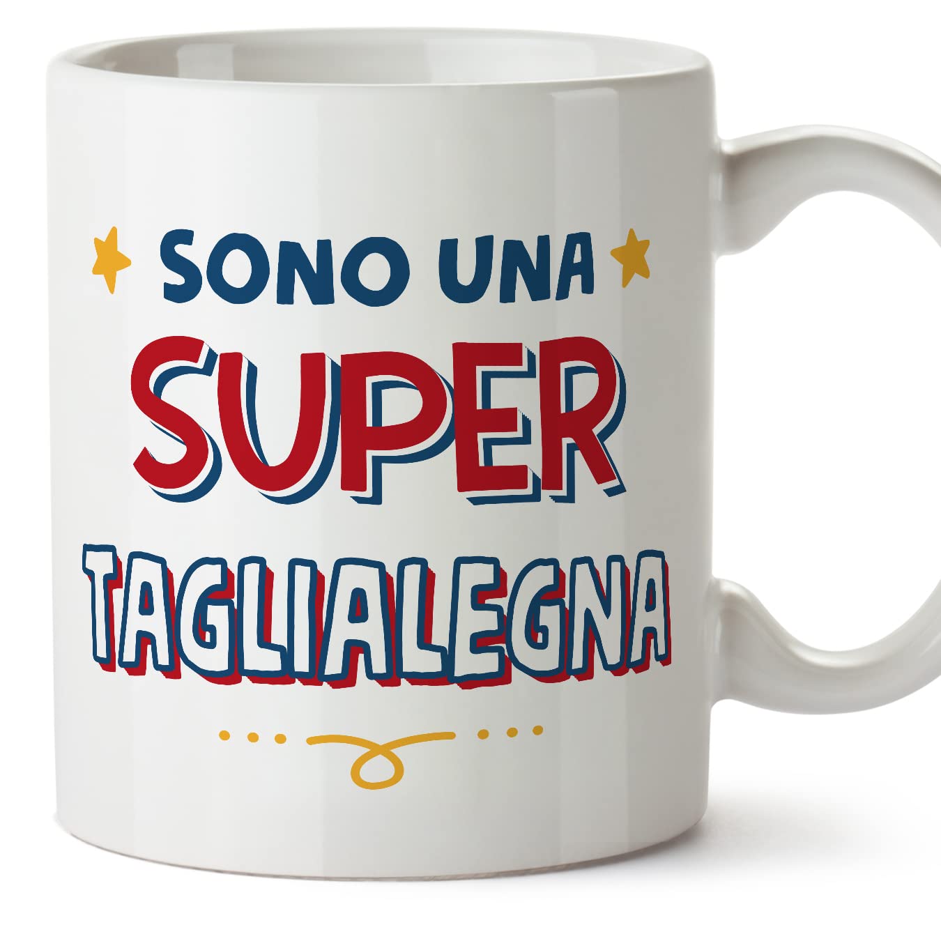 MUGFFINS Lumberjack Woman Mug - in Italian - Sono Super - Funny Gift for Colleagues - Ceramic 11oz Mug โ image 1