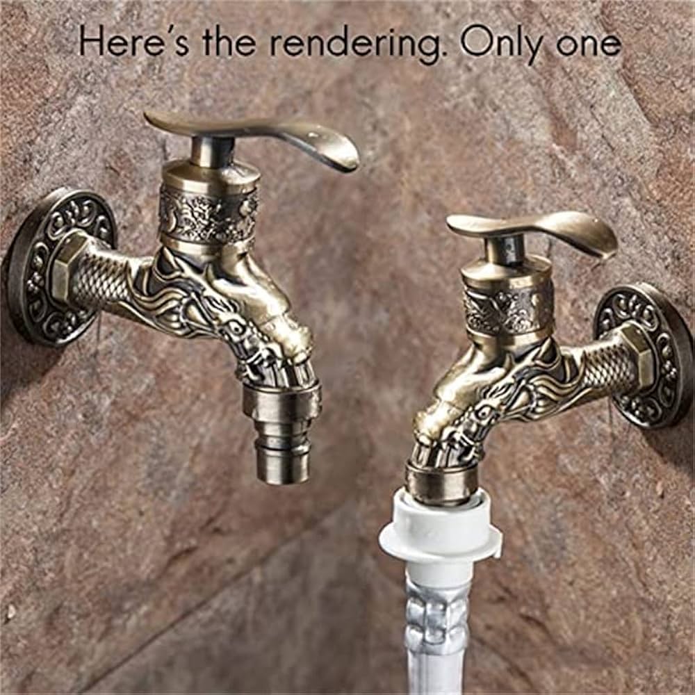 おしゃれ蛇口 2口タイプ アンティーク調 北欧風レトロデザイン おしゃれ蛇口 2口タイプ アンティーク調 北欧風レトロデザイン