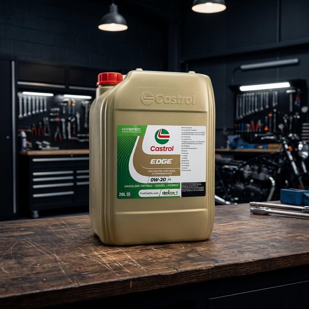 CASTROL Motoröl 0W-20 EDGE Vollsynthetiköl Motor Öl ACEA C5 ACEA C6 API SP C5 20L Kompatibel mit OPEL Mokka/Mokka X J13 Astra J Sports Tourer P10 ASTRA J, MERCEDES-BENZ C-Klasse T-modell S205