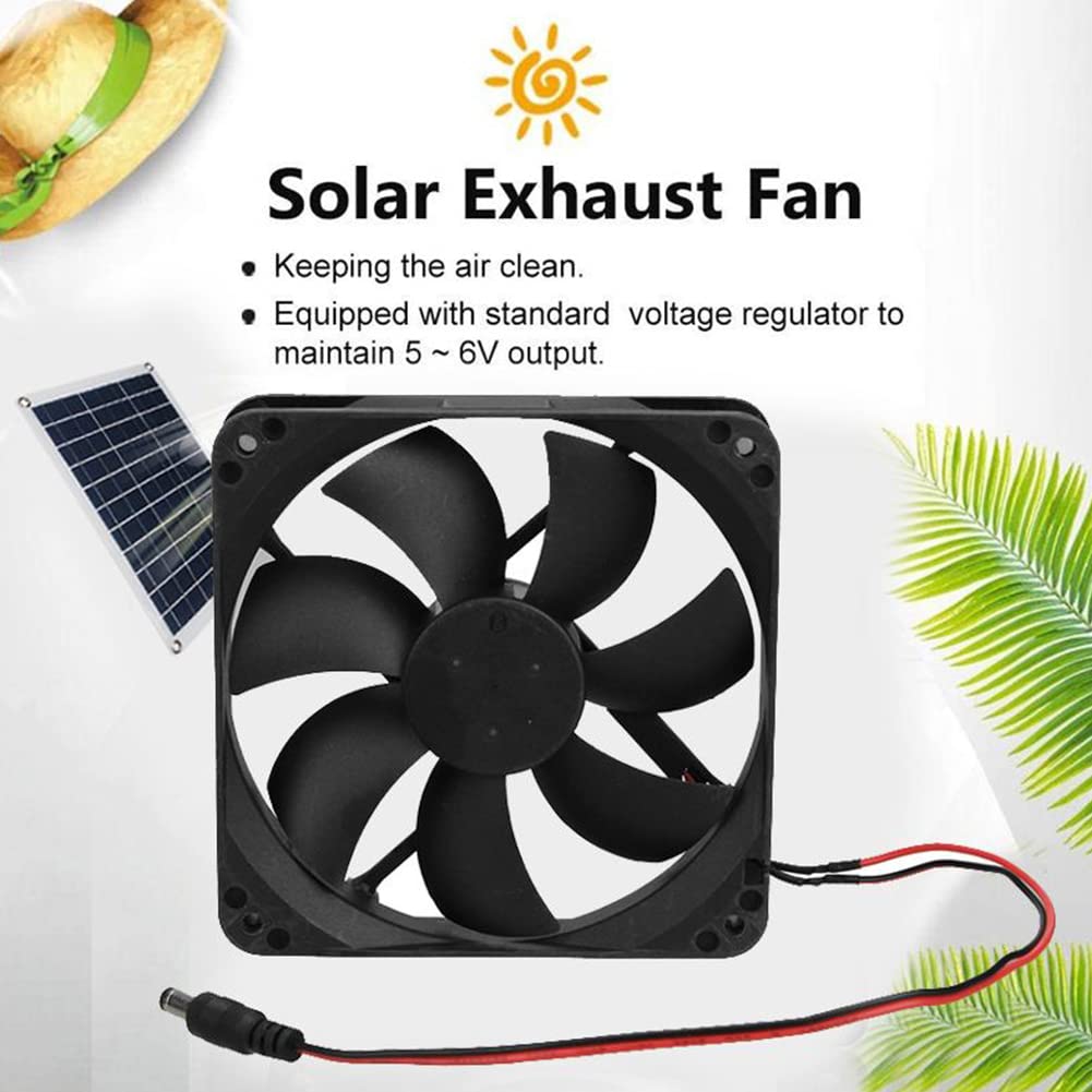 Kit Ventilatore Solare Da 10W 12V | Con Pannello Solare E Uscita USB | Per Serra, Capannone, Auto | Ventilazione A Energia Solare - Foto 13
