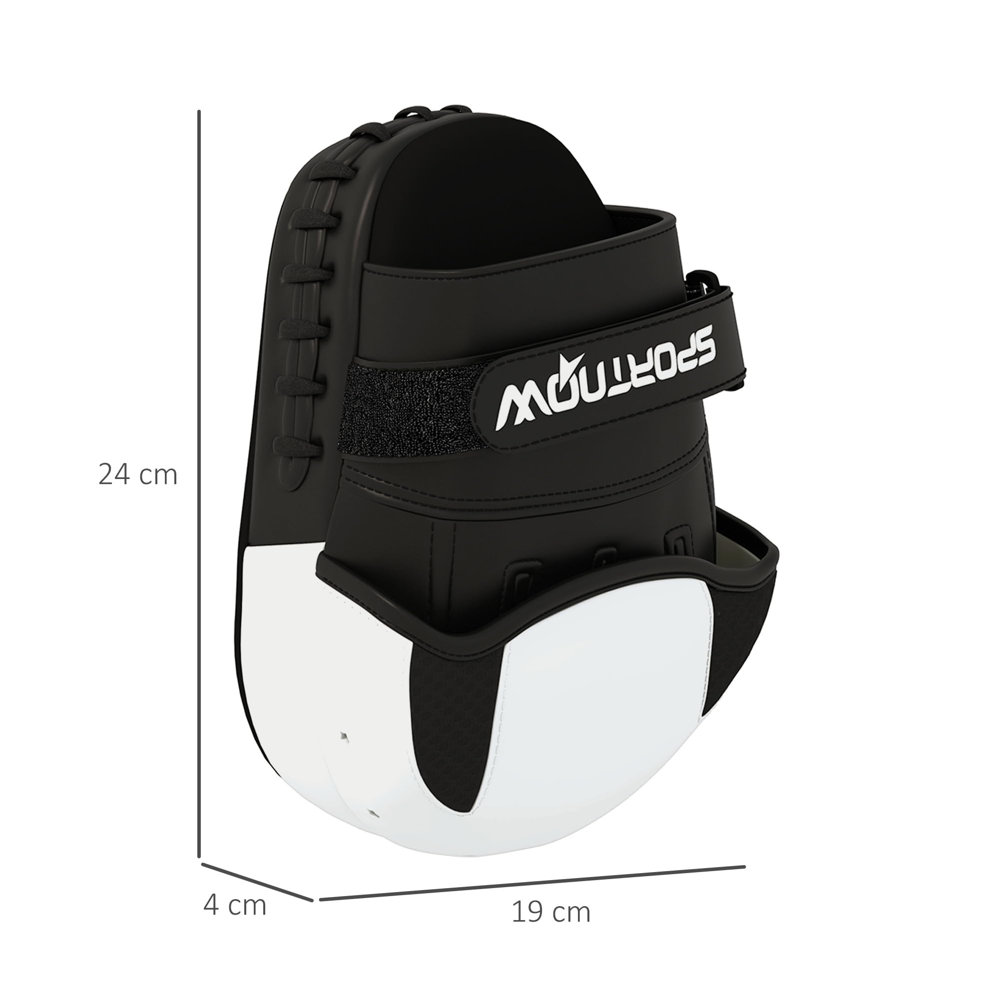 SPORTNOW Pattes d'ours Boxe, 1 Paire de Pattes pour entraînement de Boxe, avec Couvre-Doigts, boucliers de Frappe pour Muay Thai, Kickboxing, Arts Martiaux, MMA, Blanc
