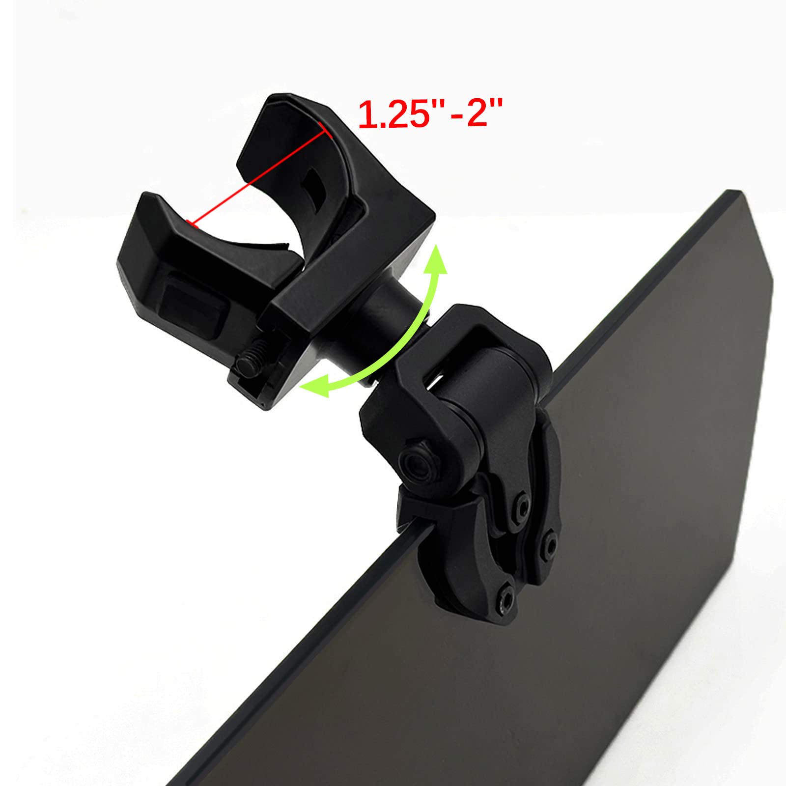 PACEWALKER Pare-soleil pour SSV/UTV – Compatible avec arceaux de sécurité de 3,8 à 5,1 cm, protège des UV avec pare-brise, compatible Polaris Ranger, RZR, Can-Am Maverick X3 et Kawasaki