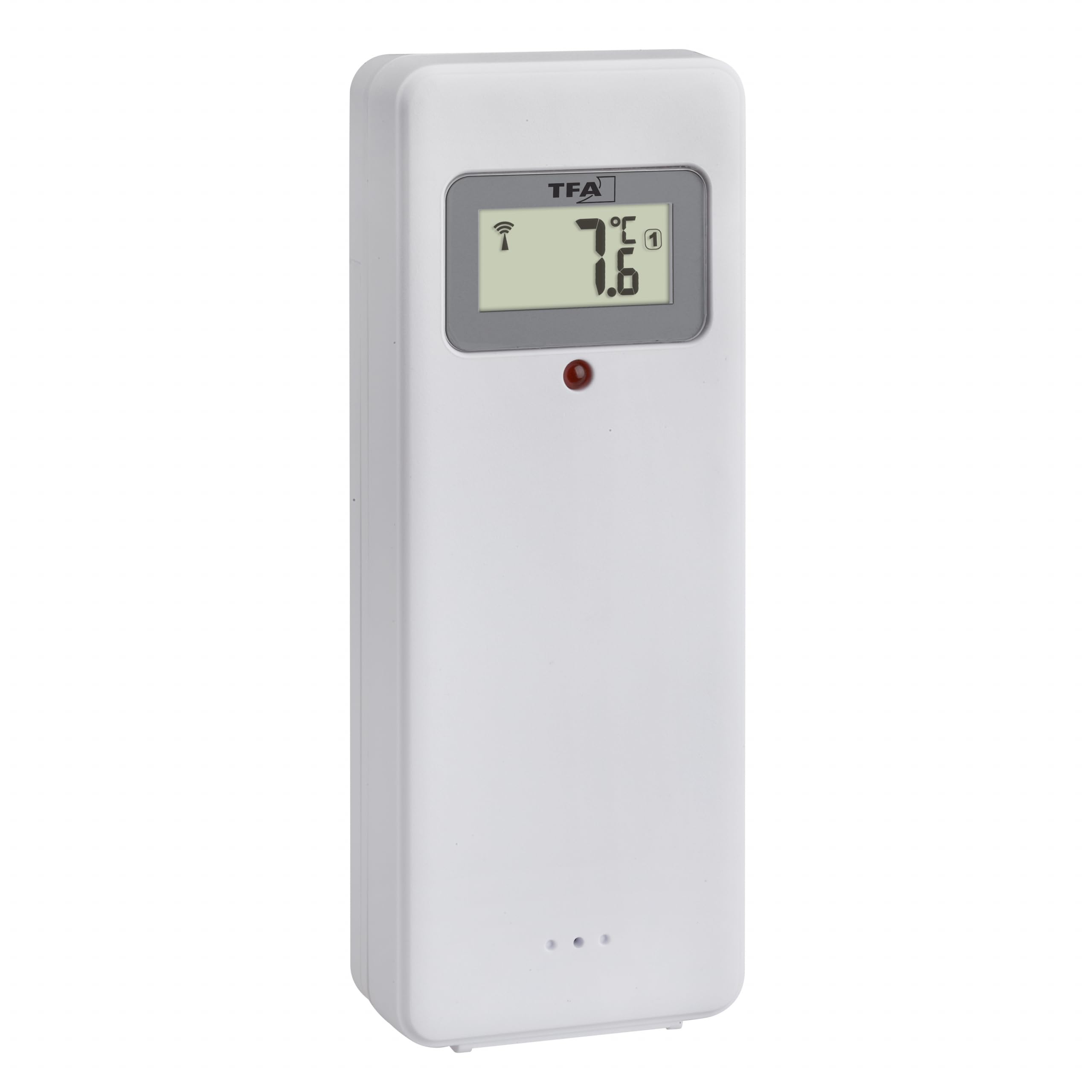 TFA Dostmann Station météo sans Fil Noir 35.1170.01 avec capteur extérieur et horloge radio-pilotée