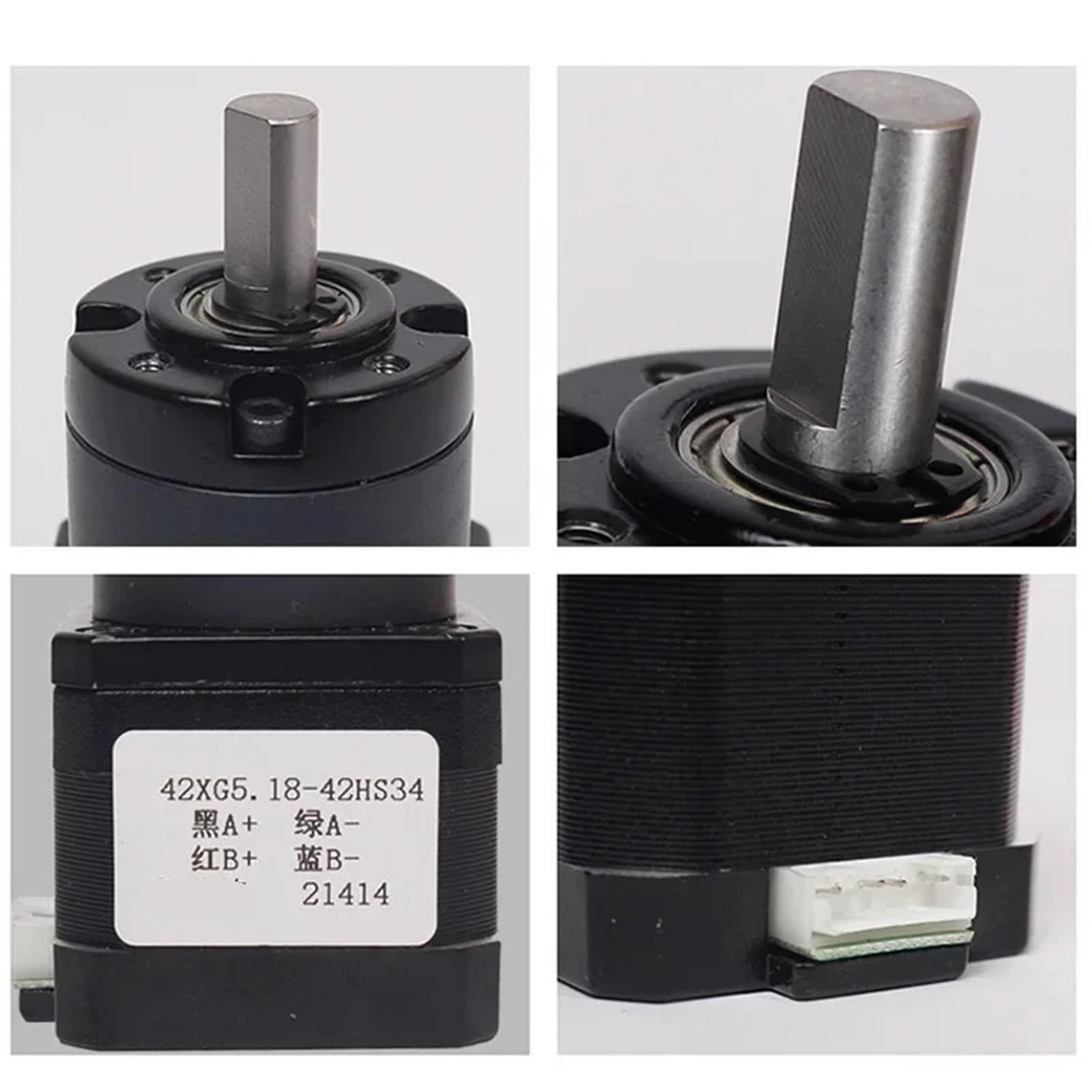 1Pc 42BYG Stepper Electronic Starter 42HS34 with 3.71:1-139:1 Ratio NEMA17 Planetary Gear Stepping Electronic Starter with Gearbox(PG100 (Ratio 100))