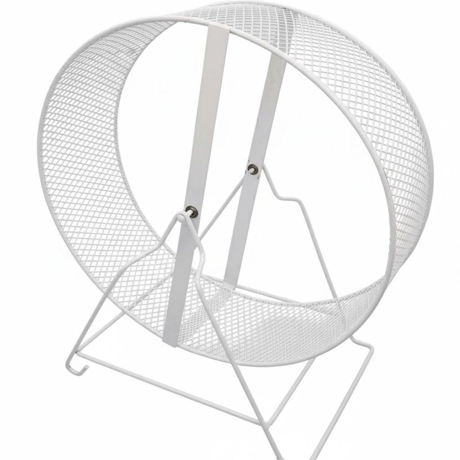 Quiet Small Animal Wheel Nail Grinding Metal Exercise Wheel Easy to Clean for Exotic Pets, Cage, Indoor Wrought Iron Wht a|Pet Supplies| Small Animal Supplies| Exercise & Toys-image-19