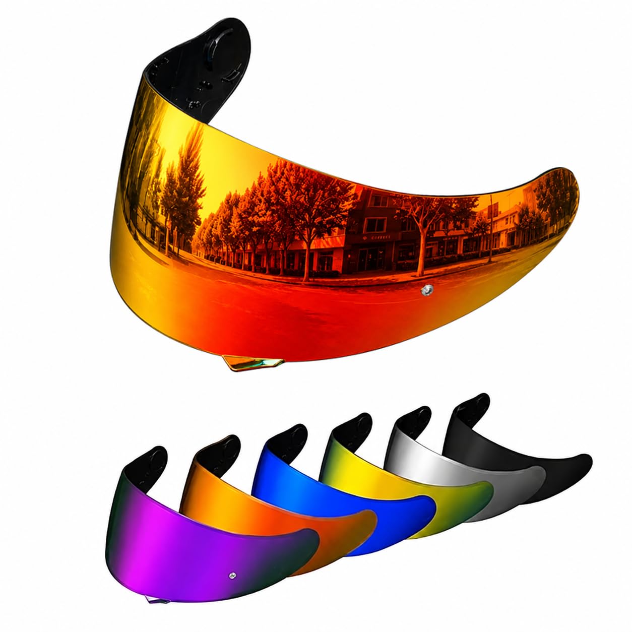 PSLER Shatterproof Helmet Visor for GT Air GT Air 2 Neotec-1,Deep Red