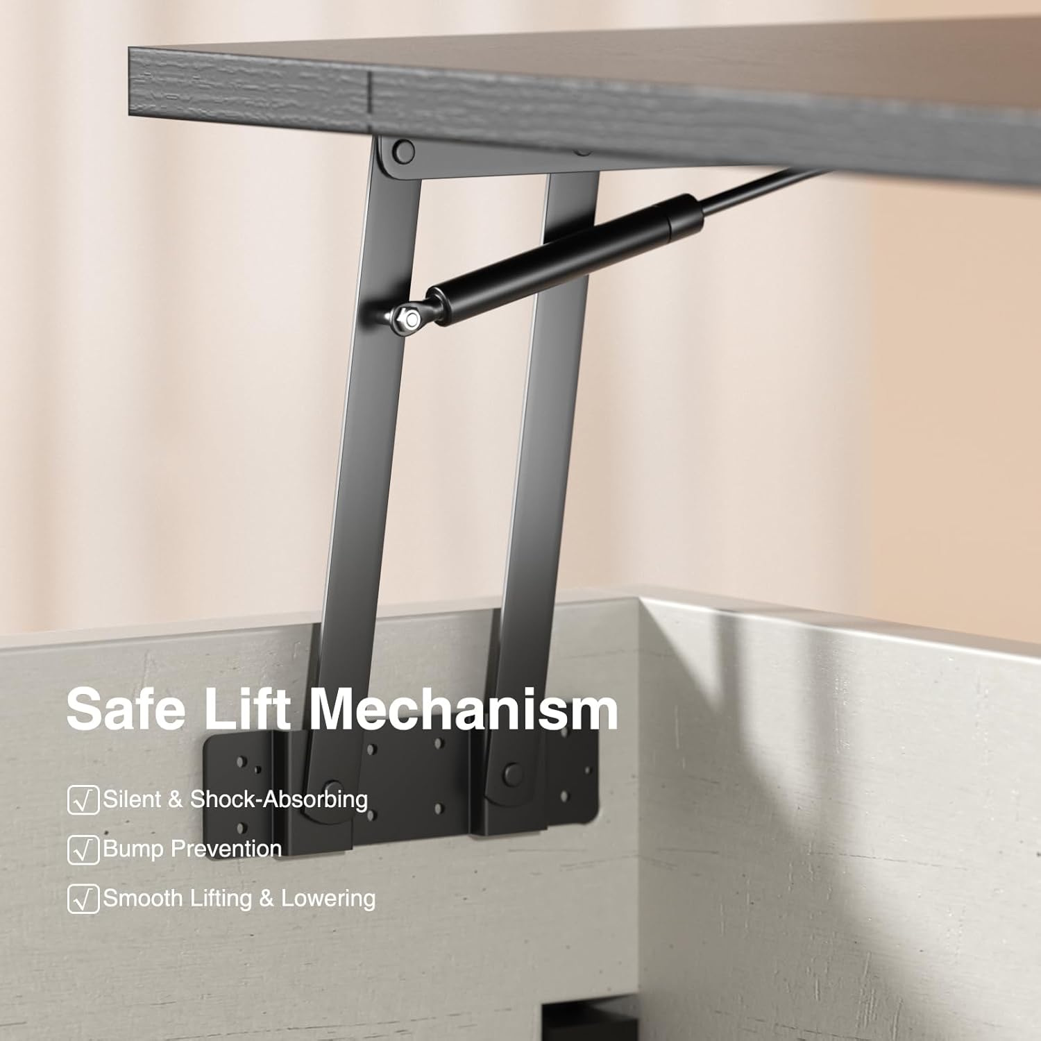 Lift-Top Design showing open and closed states