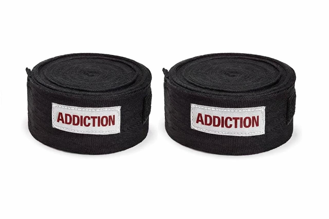 Addiction Boxing Hand Wraps, Black, 120 Inch, 2 Pack (Black)-picture-19
