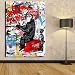 Faicai Art Banksy Graffiti Street Art Canvas Paintings Wall Art Drawing Chimpanzee 'Follow Your Dreams' Pop Art Prints Posters Modern Home Decorations Kids Room Wall Decor 32"x48"