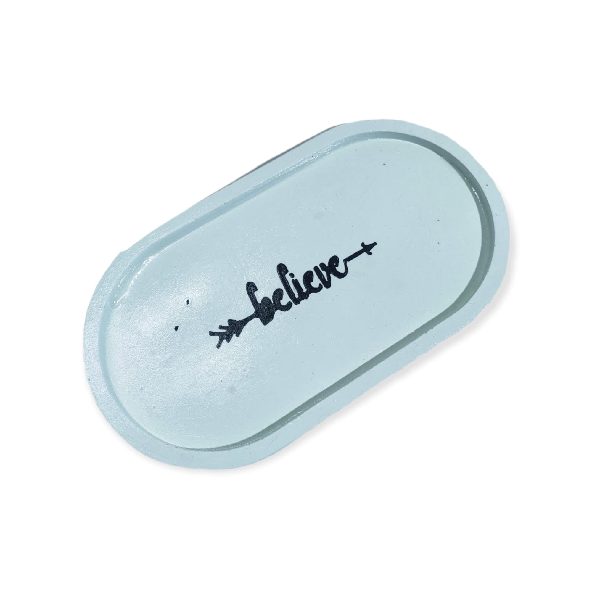 Diviner Saga Oval Trinket Dish, Trinket Tray, Decorative Tray, Soap Tray, Home Decor, Oval Tray, Trinket Tray Jewelry Dish Plate Tray Ring/planter Trinket Tray Storage Self Care (Believe)