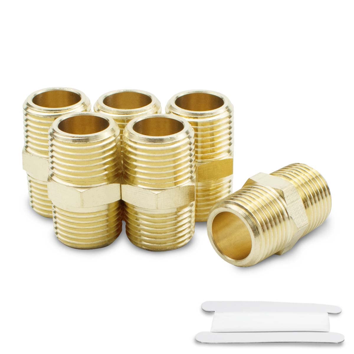 Nipple hexagonal laiton 1/2 NPT male Bwintech pour stopper les fuites de tuyau