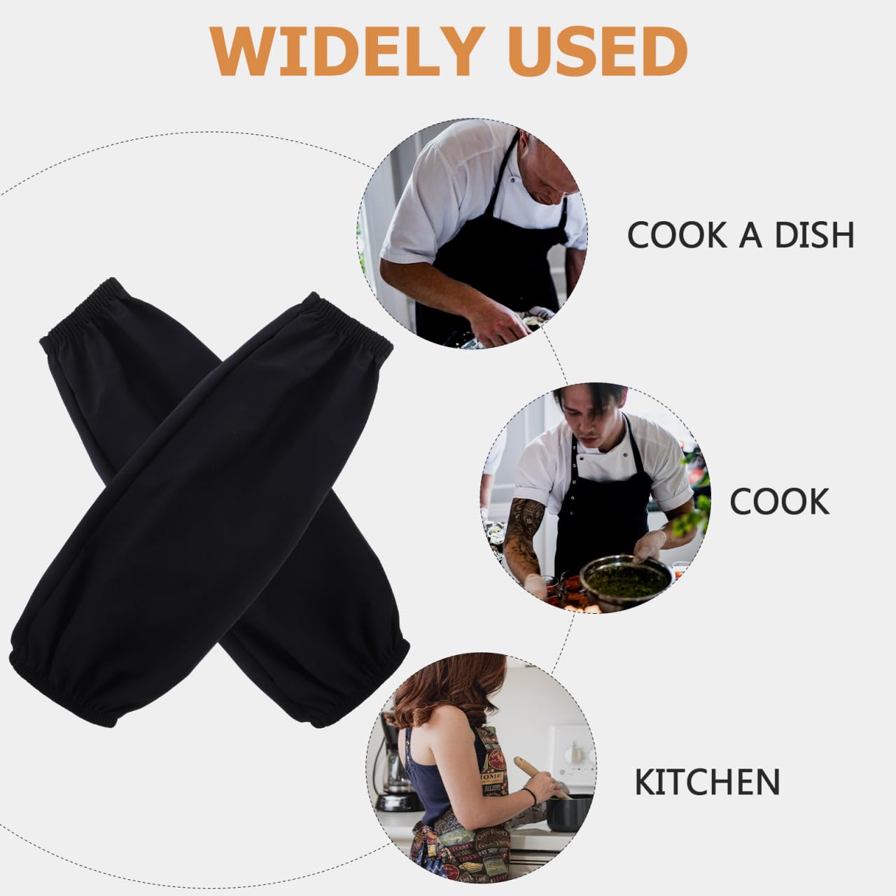 DOITOOL Mangas Impermeables Para Brazos Y Cocina Fundas Protectores a Prueba De Aceite Para Cocinar Lavar Platos Y Limpieza Del Hogar 4 Pares Talla Universal