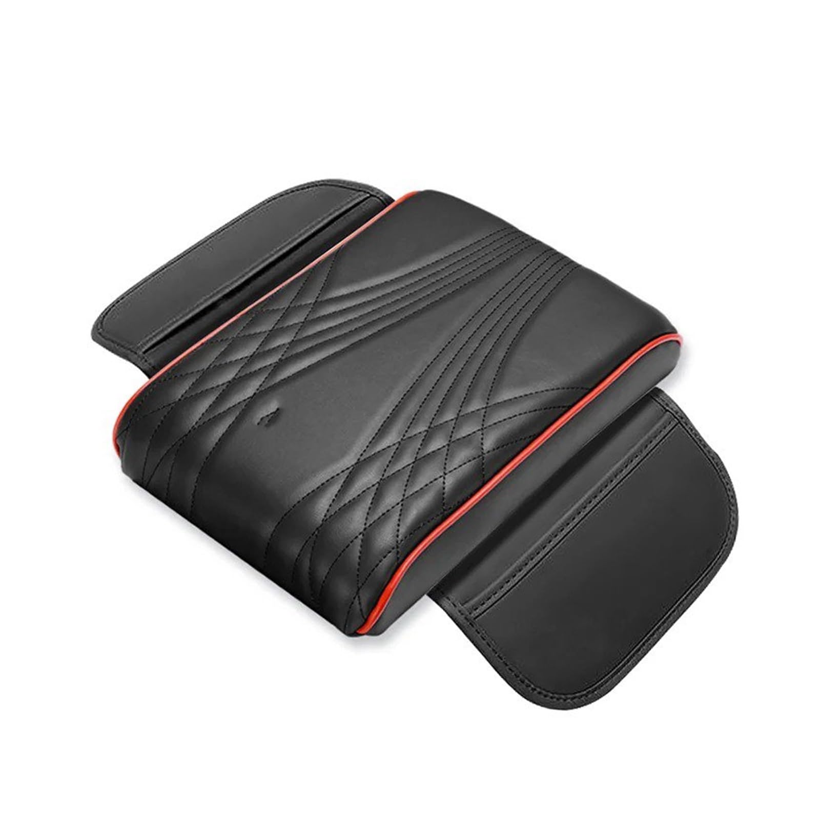 GBGWRMRYX Center Armrest Box For Ranger T9 For Rapotr Car Armrest Box With Storage Bag Sponge Height Pad Center Protect Cushion Support Arm Rest(B-Red edge)