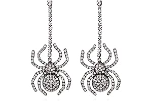 Halloween Spider Dangle Earrings: Spooktacular Statement for Halloween Costume