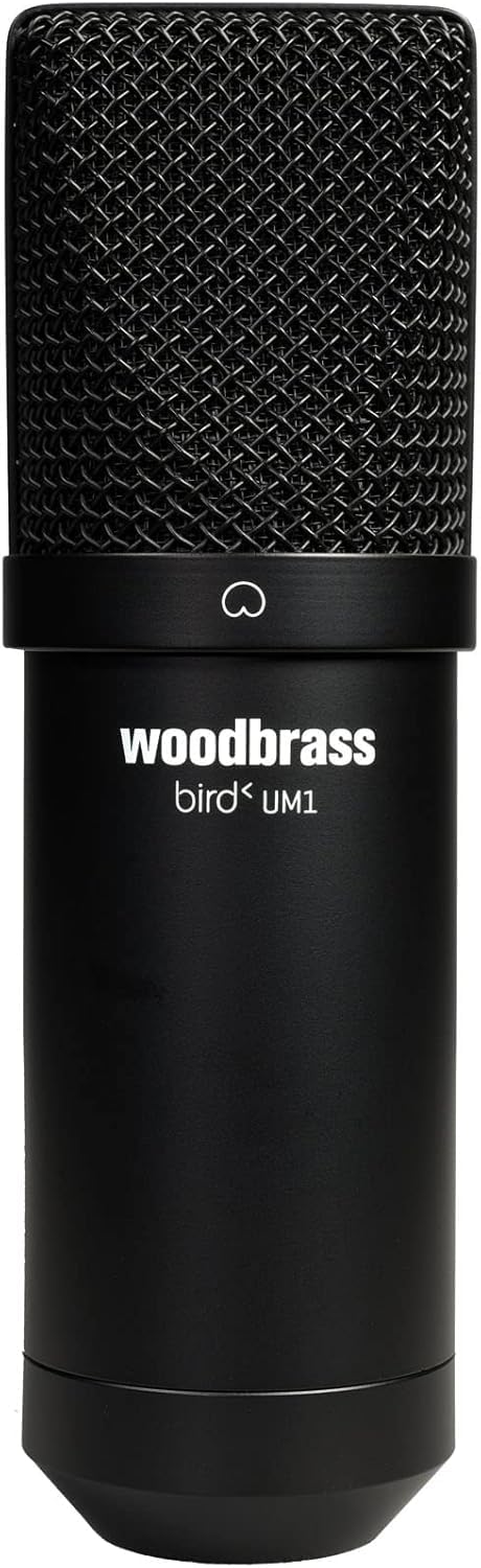 Bird UM1 Schwarz - USB-Kondensatormikrofon mit Nierencharakteristik für PC und Mac für Broadcasting und Streaming-Aufnahmen, Podcasting, Konferenzen, Home Studio, Voice-Over