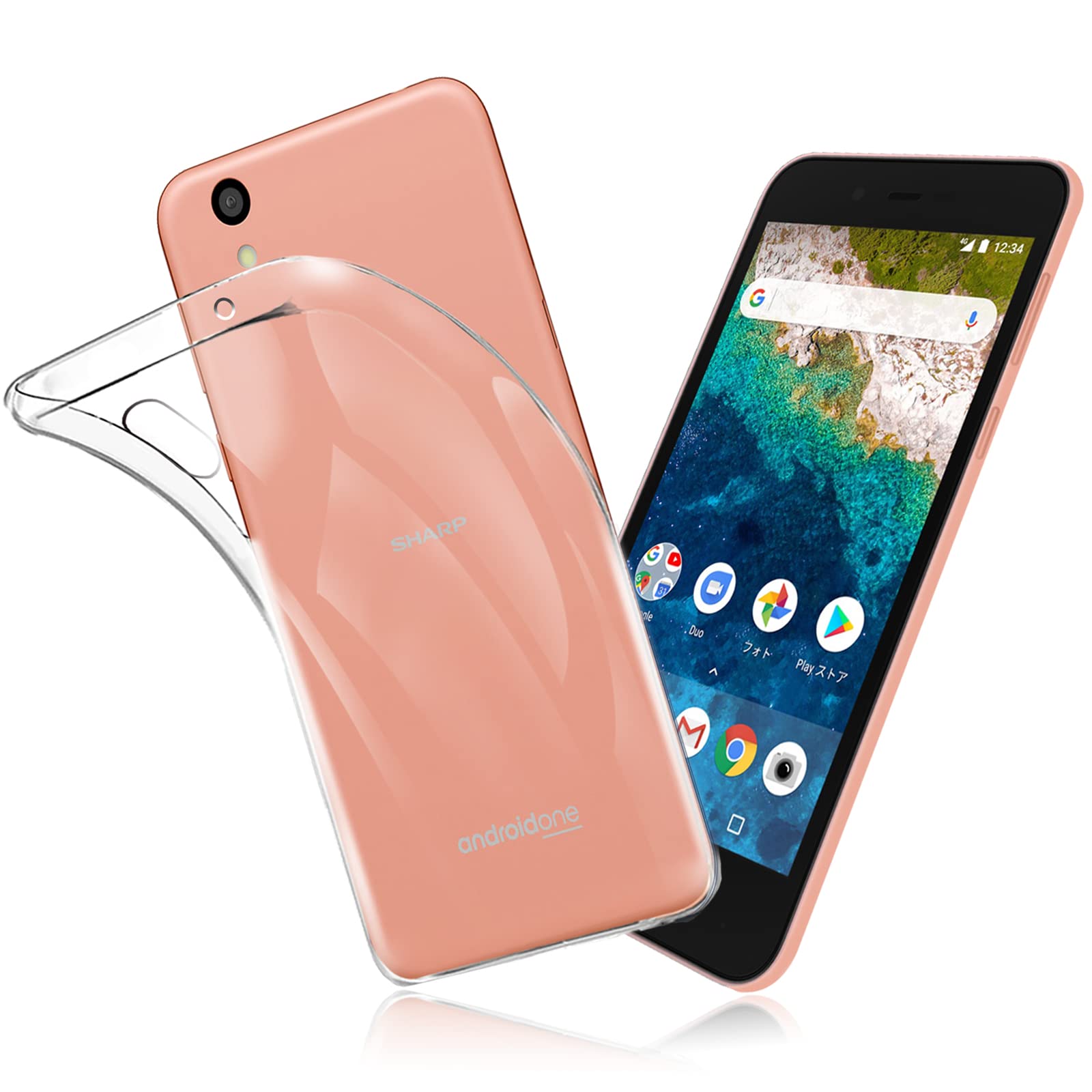 Amazon | Android One S3 ケース Android One S3 カバー クリア TPU 