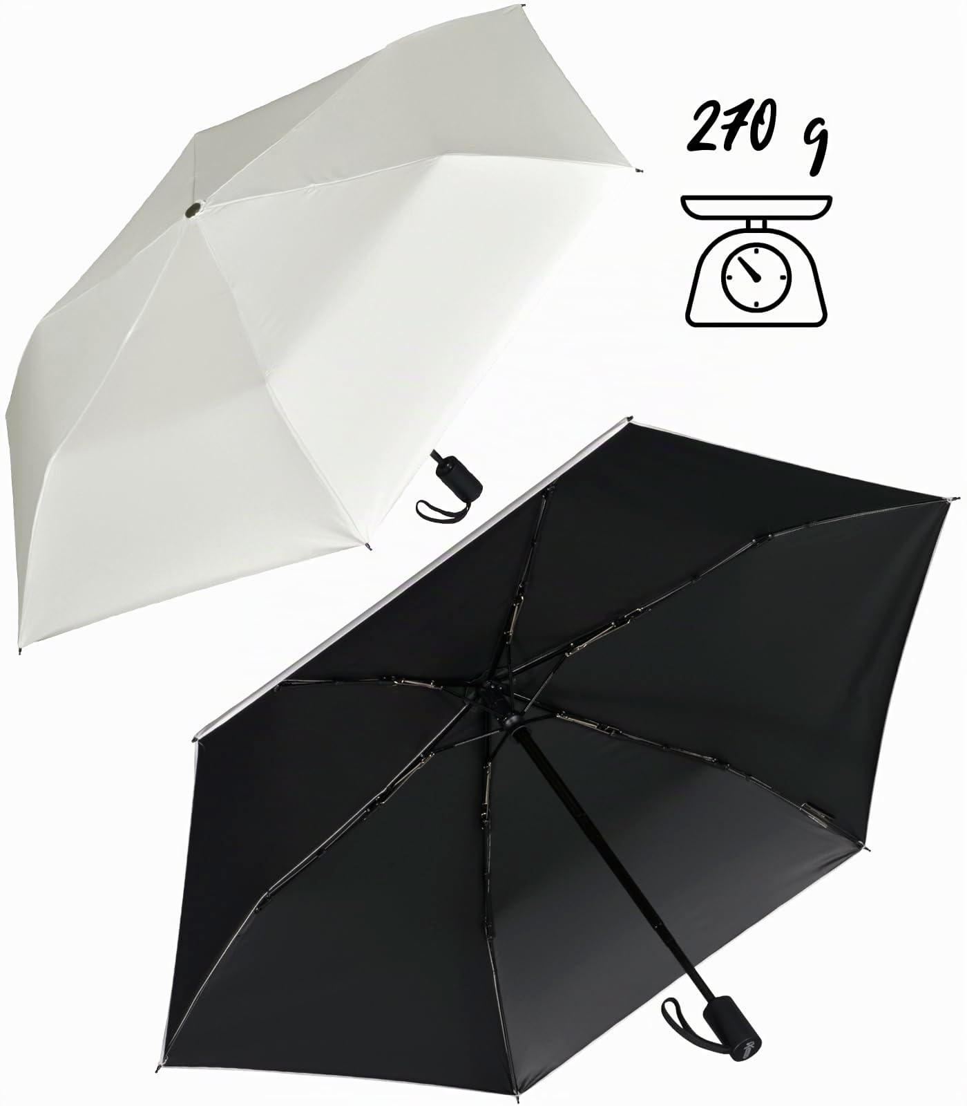iX-brella Mini paraguas con cierre automático con protección UV y contra el calor